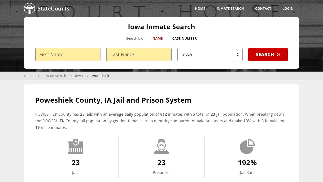Poweshiek County, IA Inmate Search - StateCourts